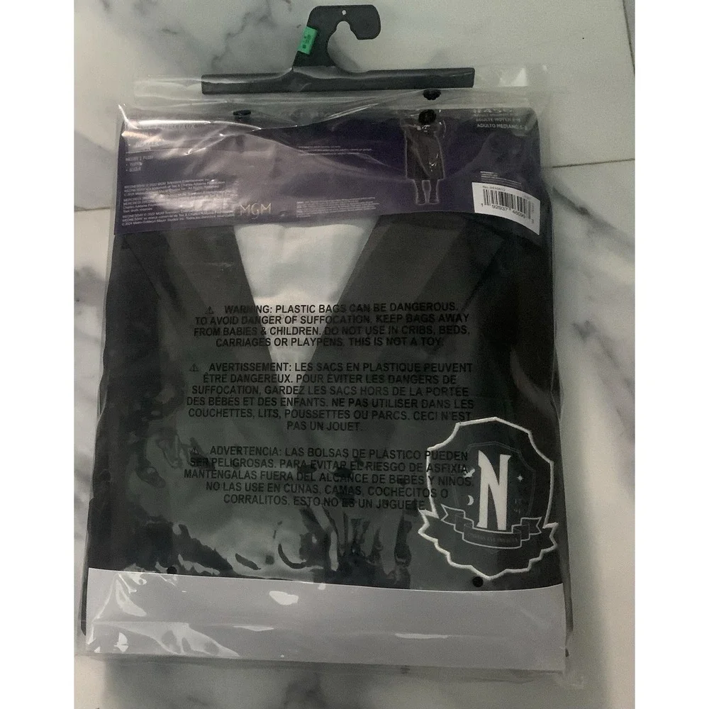 Wednesday Addams Adult Medium 6-8 Costume Comes With (Dress , Blazer)‎ - New